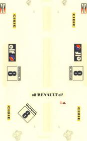 decal sheet Renault R8 TS Gr5 blue